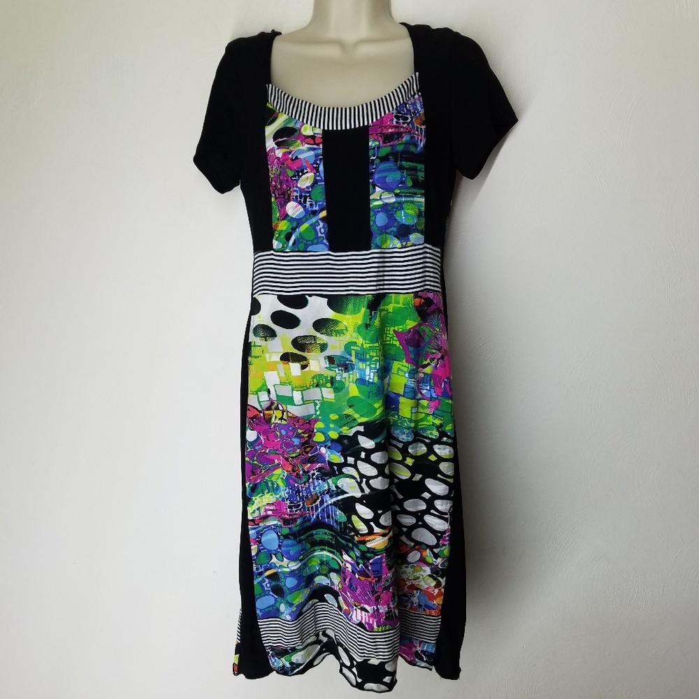 Simon Chang Abstract Dress